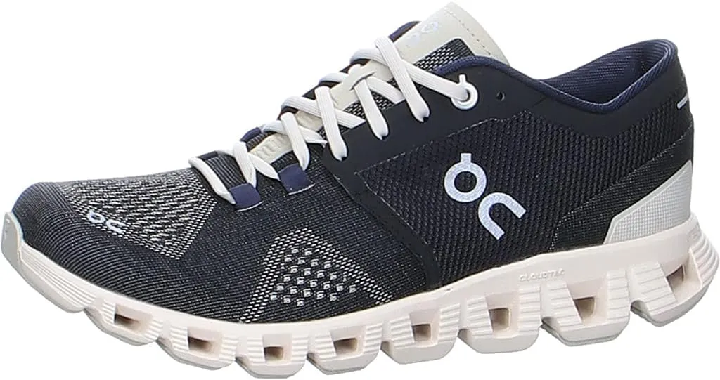 On Running Womens Cloud X Synthetic Textile Black Pearl Trainers 9 US
