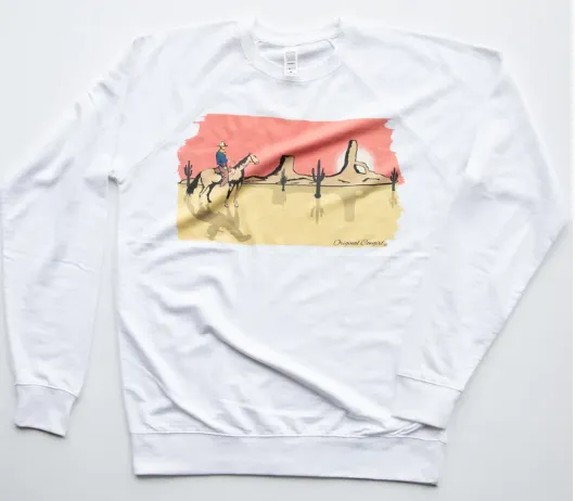 Original Cowgirl Clothing T-Shirts: Pullover Desert Sunrise