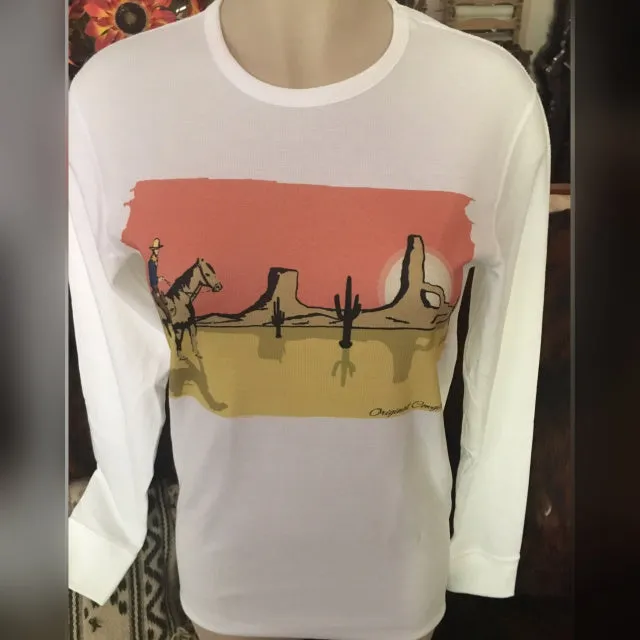 Original Cowgirl Clothing T-Shirts: Pullover Desert Sunrise